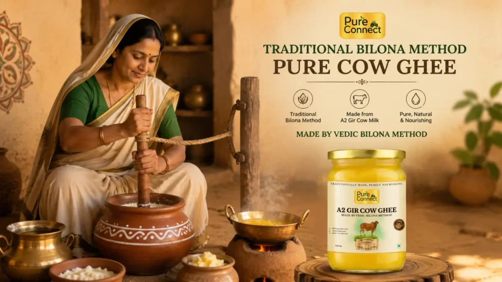 Benefits of the Traditional Bilona Method for Pure Cow Ghee Pure Connect