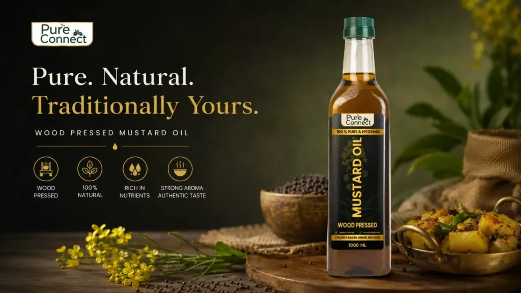 Why Wood Pressed Mustard Oil is the Healthier Choice for Everyday Cooking